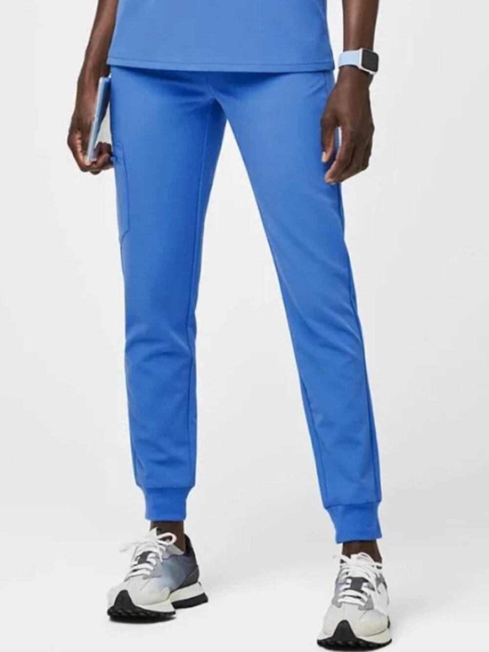 FIGS Zamora Jogger Scrub Pants Limited Edition Capri Blue (PO# 2679) Small Tall - Picture 2 of 9
